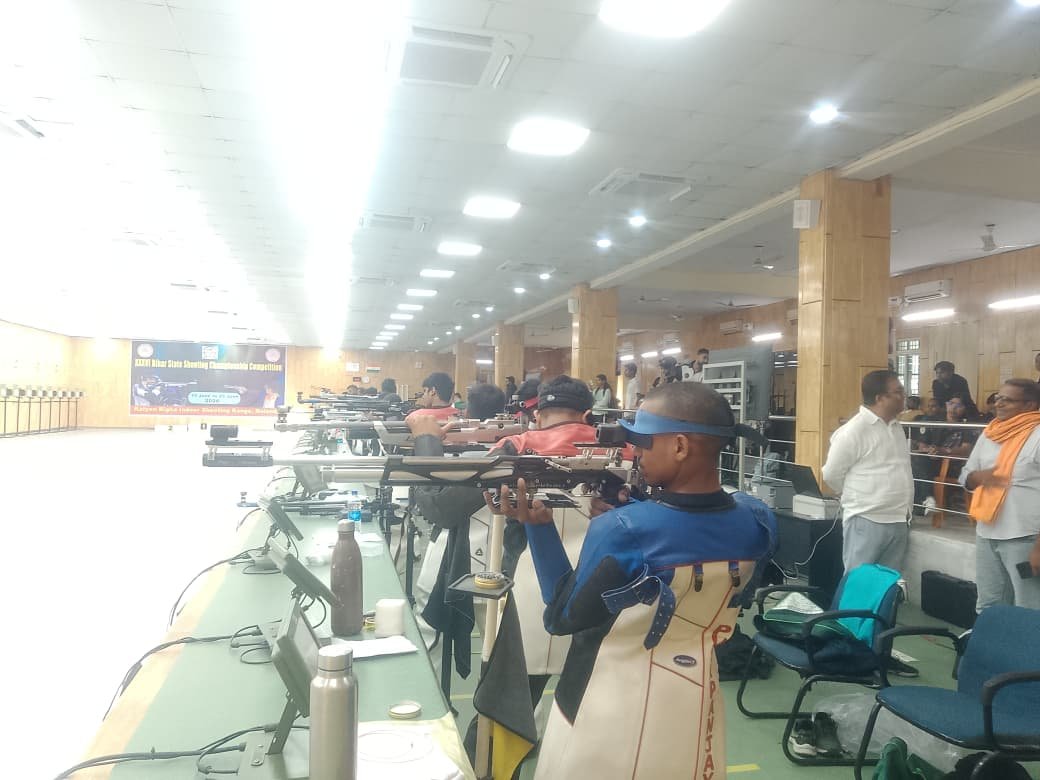 36th Bihar State Shooting Championship begins at Kalyan Bigha Shooting Range; Anupam and Arpit perform brilliantly