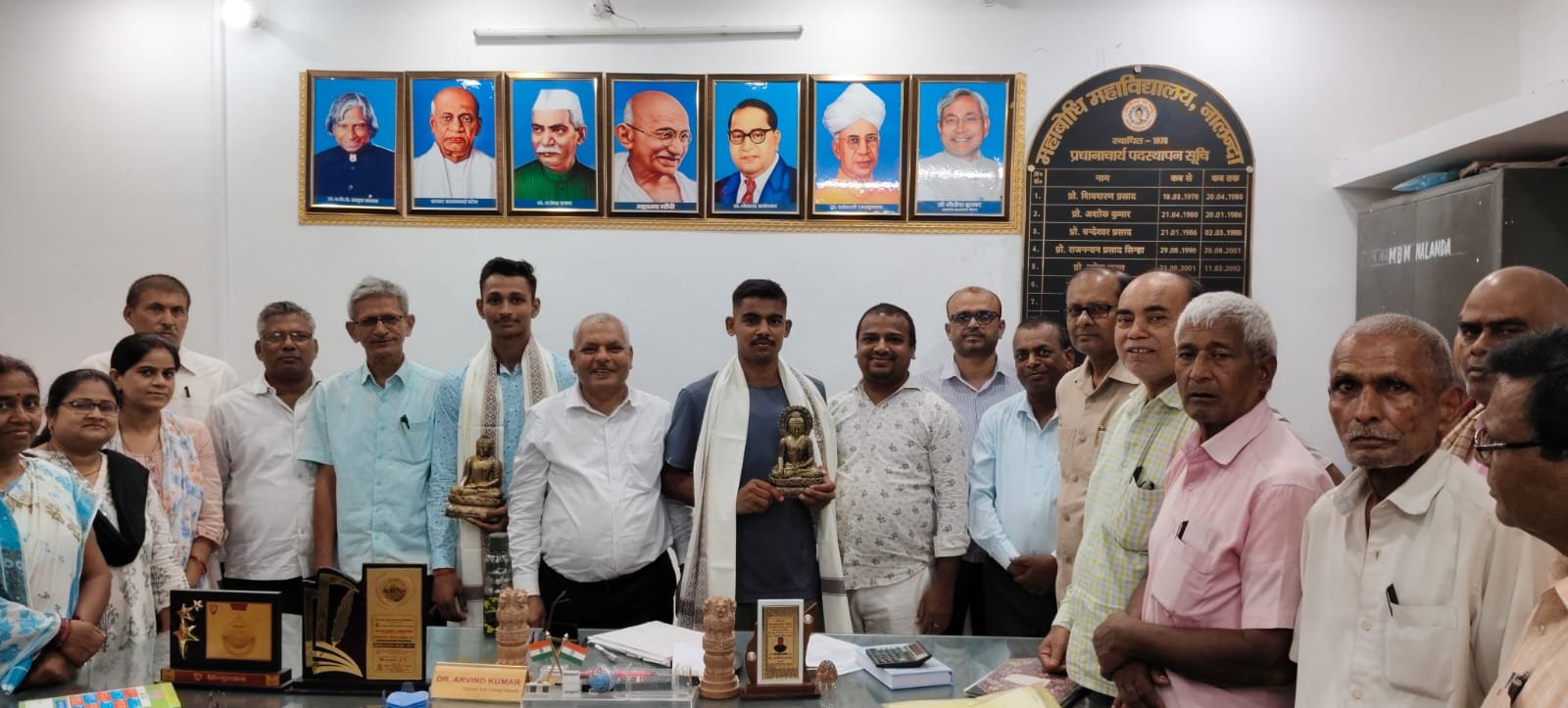 It is a matter of pride that two students were selected in the army to serve the country as soon as NCC was established in Mahabodhi College: Dr. Arvind Kumar