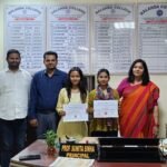 Aakansha and Isha Bharti of Nalanda College were selected for the regional round of the national quiz competition, enhancing the prestige of the district.