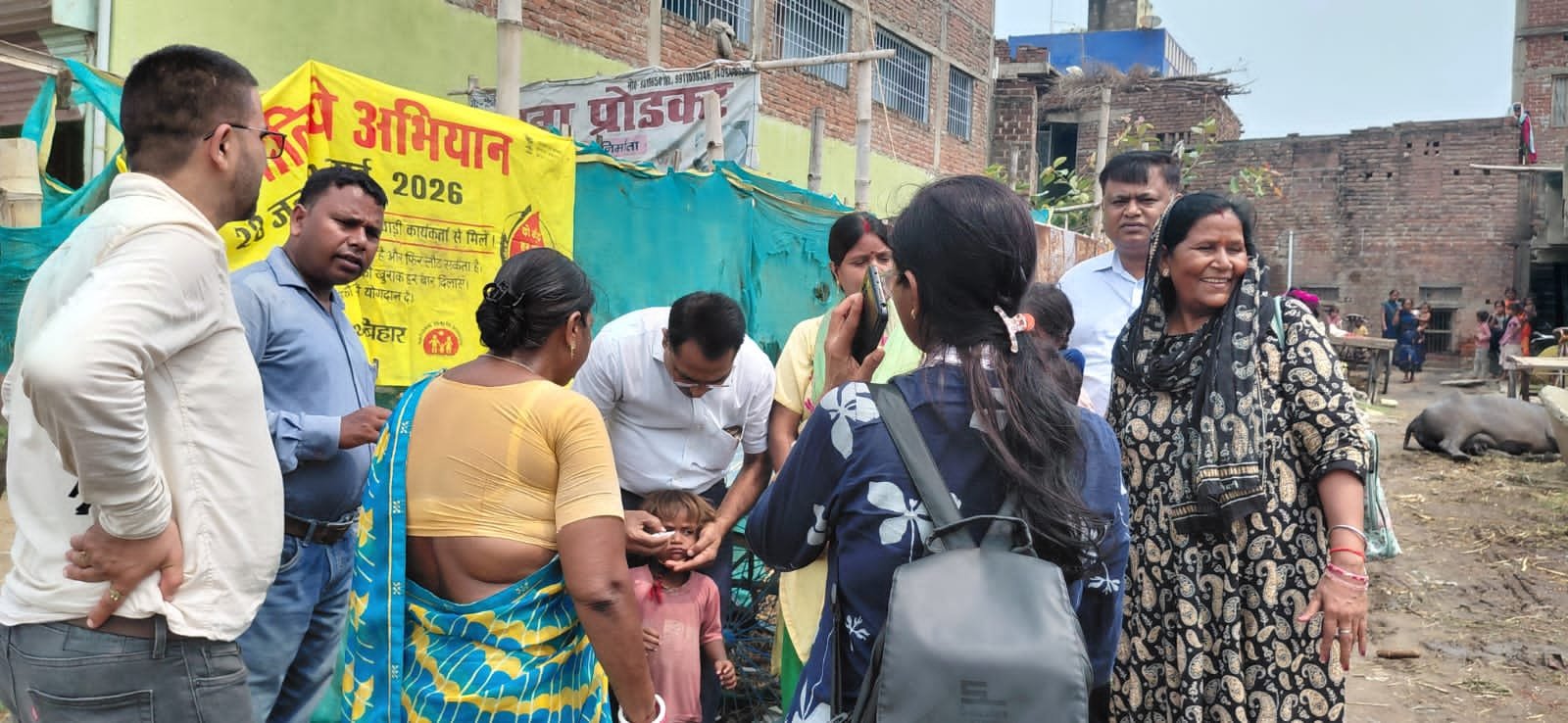 Pulse polio campaign begins in Harnaut, work stalled at 56 centres due to ASHA workers' strike