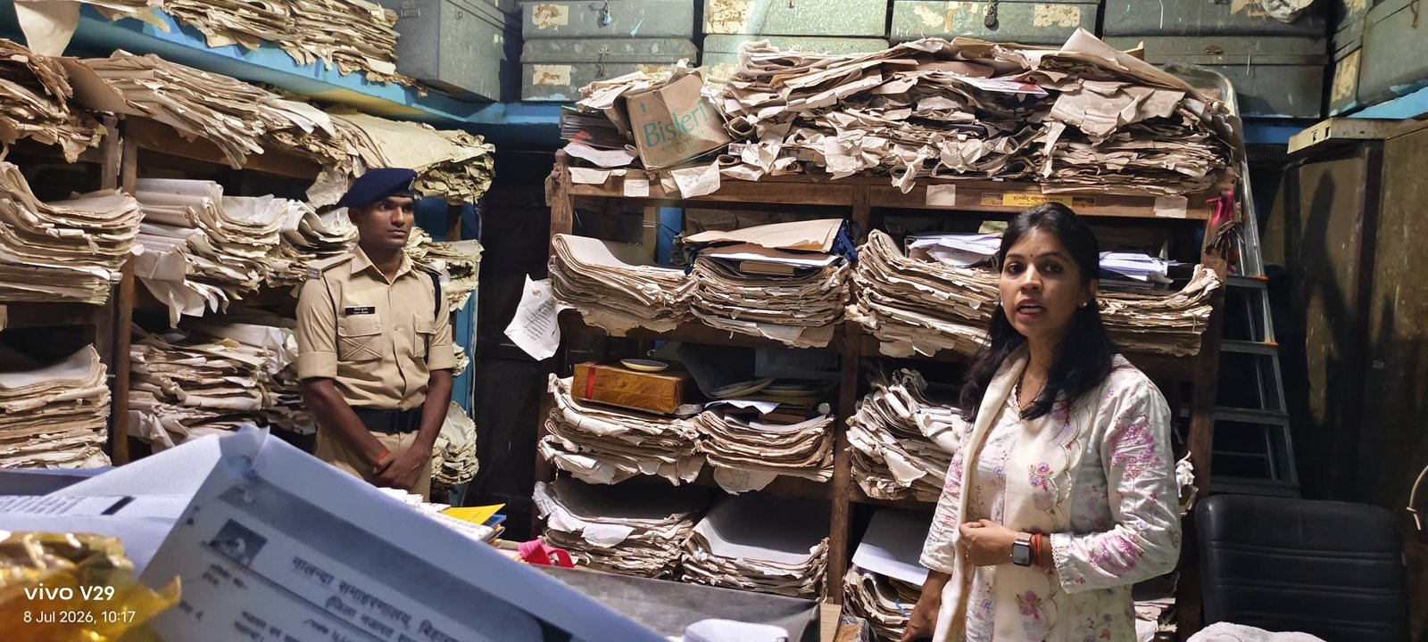 DM Udita Singh conducted a surprise inspection of the Collectorate, emphasizing punctuality, cleanliness, and biometric attendance.