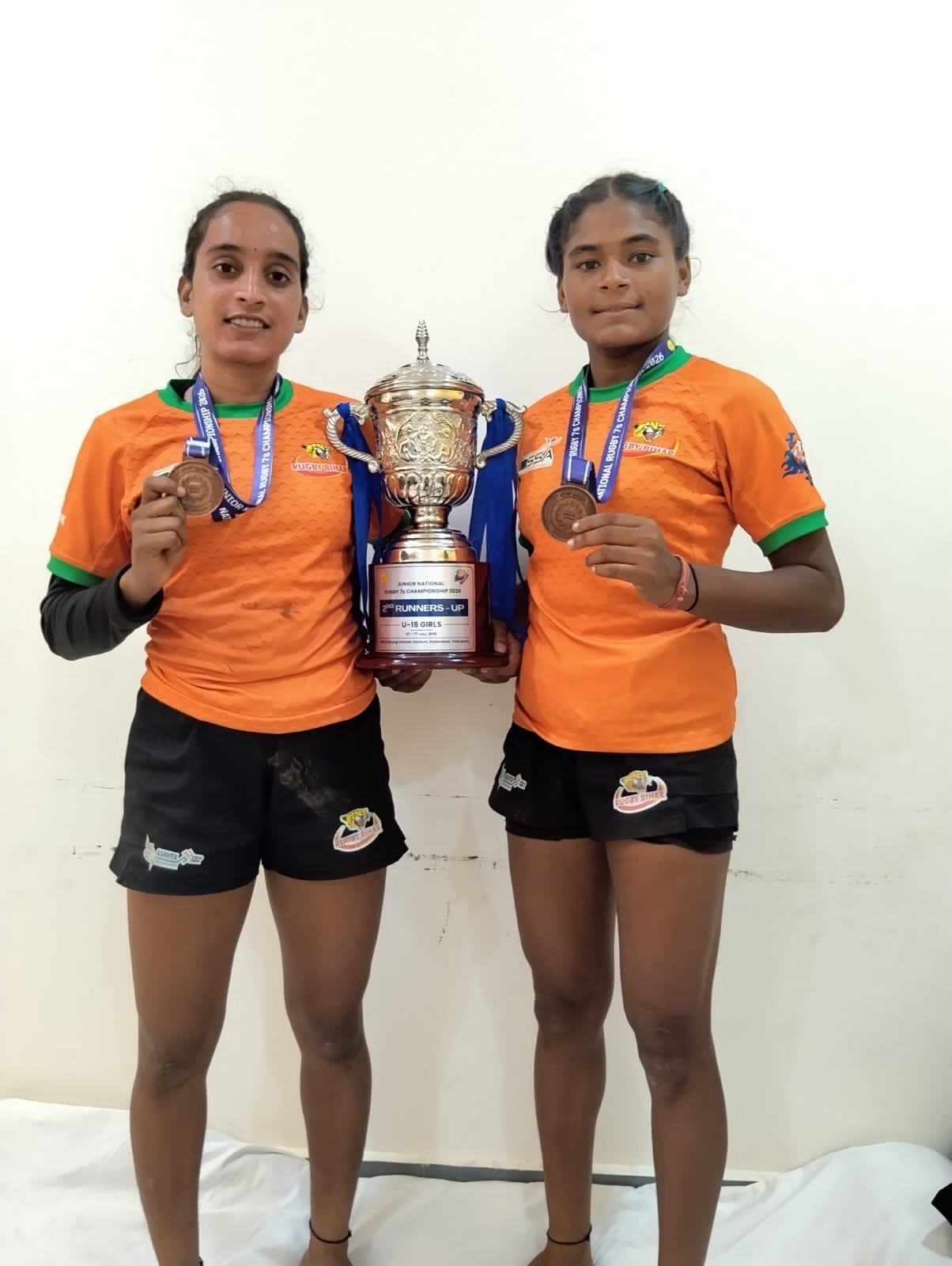 Bihar won bronze in the Junior National Girls Rugby Championship, Nalanda's Komal and Khushi brought glory to the district