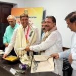 Biharsharif MLA Dr. Sunil Kumar received the IMA Dr. A.K.N. Sinha National Award, honored by Minister Dilip Jaiswal