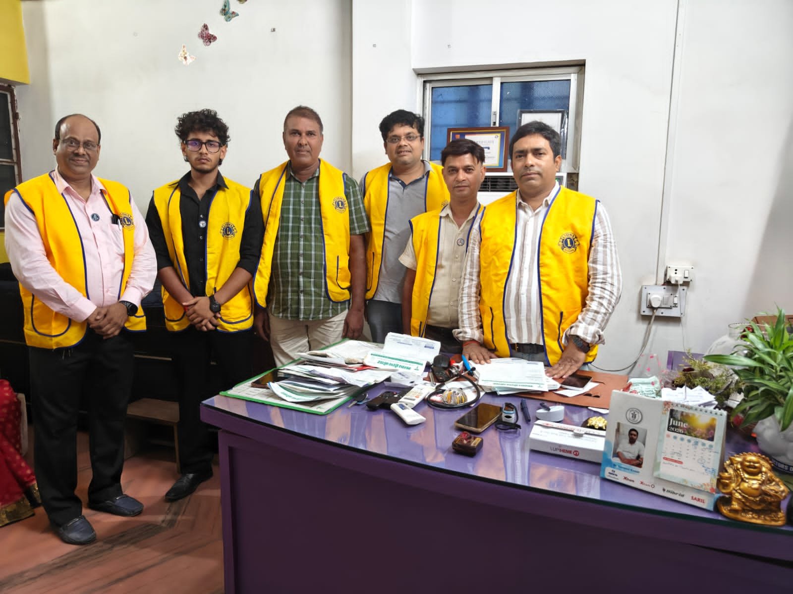 150 patients were examined in a free health camp, and medicines were distributed by the Lions Club of Nalanda.