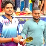 Jhamadih's spectacular victory due to Vibhu's lethal bowling, Harnaut was bundled out for 64 runs.