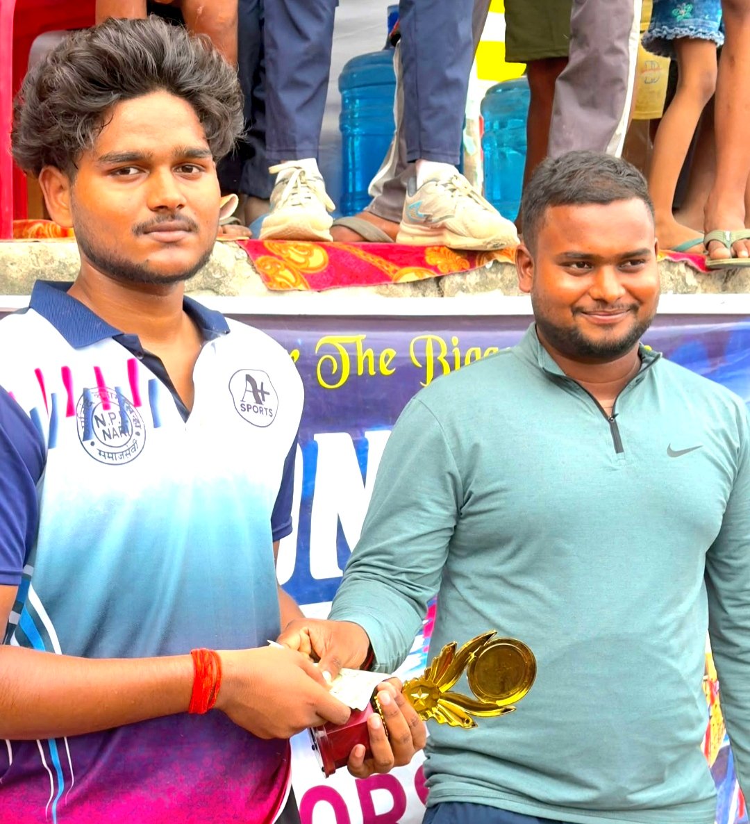Jhamadih's spectacular victory due to Vibhu's lethal bowling, Harnaut was bundled out for 64 runs.