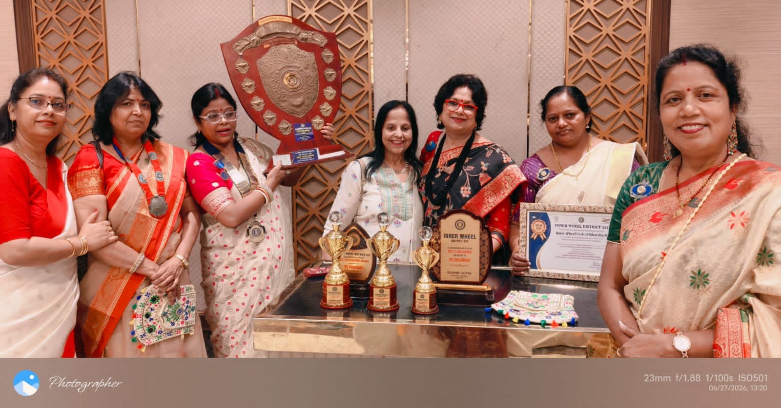 Inner Wheel Club Bihar Sharif has won several prestigious awards, including Best Club, in District 325.