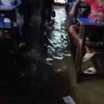 Rain exposes the poor condition of Harnaut Girls Middle School, studies submerged in water