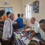 Specialist doctors examined 220 people at the Red Cross free health camp.