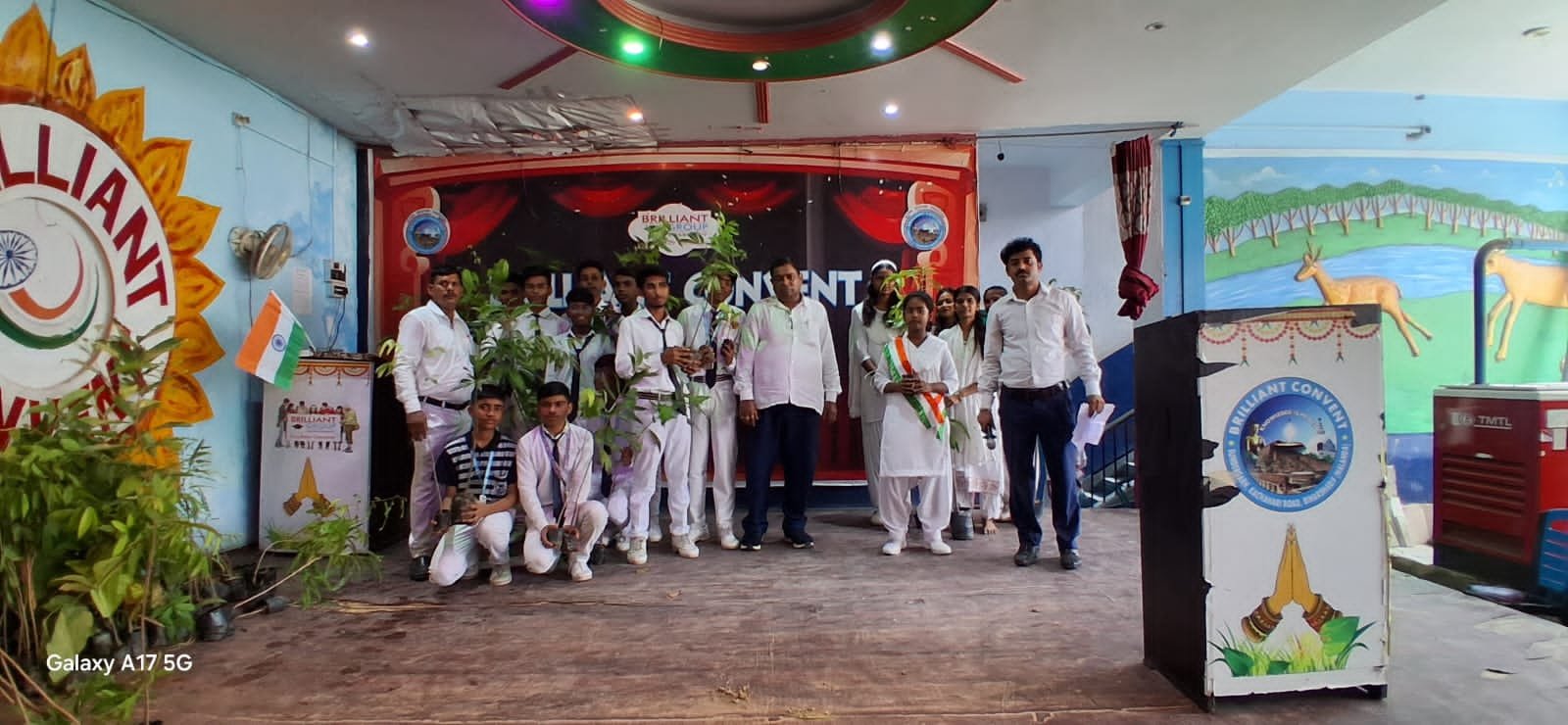 Jal Jeevan Hariyali workshop organised at Brilliant Group, saplings distributed to 200 children