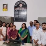 Poster competition held at Nalanda College on Hindi Diwas; students showcased their creative talent.
