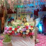 Islampur was filled with devotion with the emotional description of the childhood pranks of Lord Krishna, the auditorium echoed with the chants of 'Radhe-Radhe'.