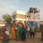 Around 150 houses are facing drinking water crisis during the scorching heat. PHED said it would send a mechanic to investigate on Tuesday.