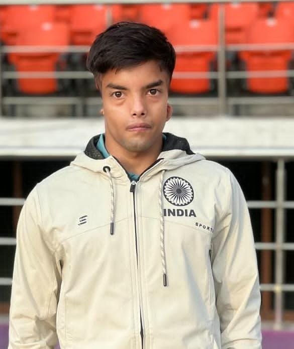 Anupam Kumar from Harnaut selected for the Indian Deaf Athletics Team.