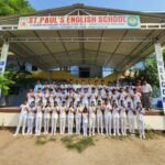 St. Paul English School players won several medals at the district sports competition.