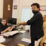 Prof. Himanshu Patel filed his nomination for the Patna Graduate constituency seat along with his supporters.