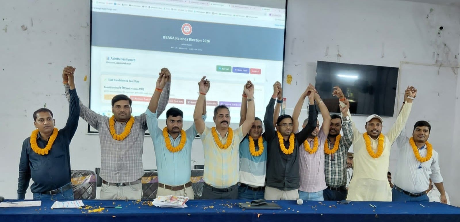 Amit Raj and Mukesh Kumar have been elected unopposed as President and District Secretary, respectively, in the Executive Assistants' Association election.
