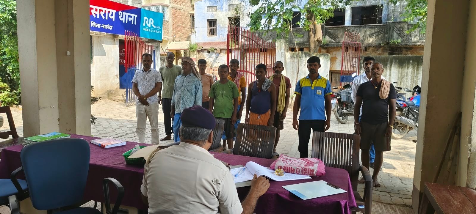 Katrisarai police remain vigilant ahead of elections and festivals; a weekly 'goonda parade' (police inspection of anti-social elements) was conducted.