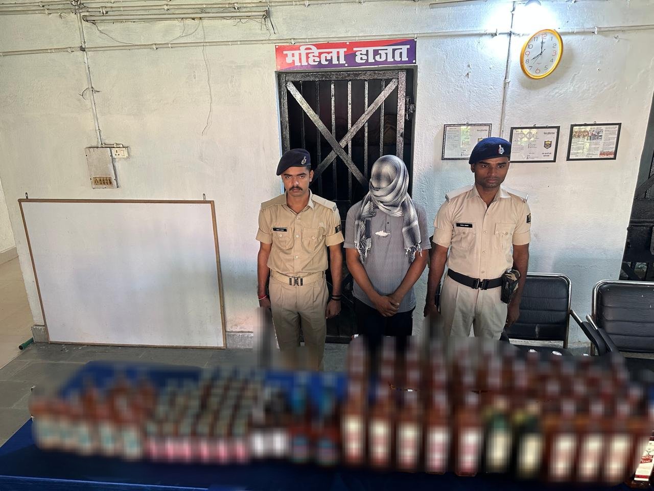 64.2 litres of foreign liquor recovered in Harnaut, youth arrested